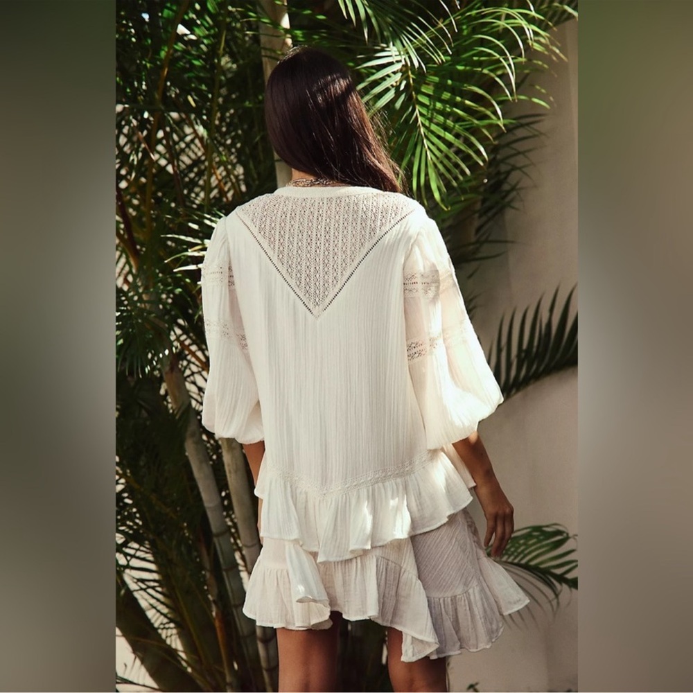 Free People Sachi Mini Dress Ivory L - Picture 4 of 10